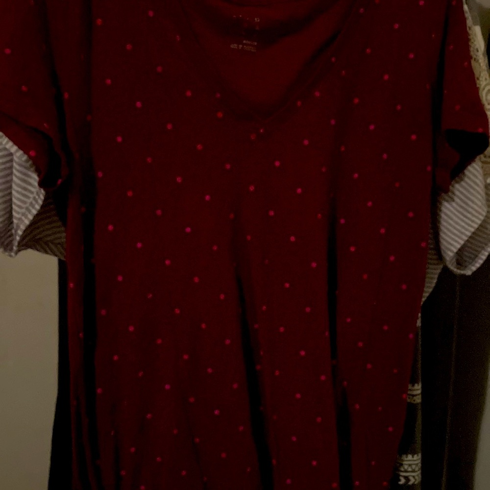 Cute v neck tee